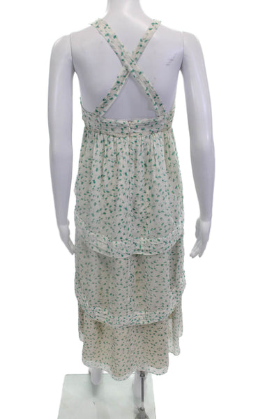 J Crew Womens Floral Sundress White Size 00