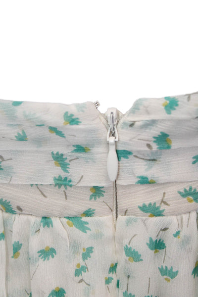 J Crew Womens Floral Sundress White Size 00