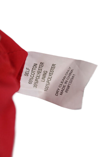 Amanda Uprichard Womens Tied Tank Top Red Size XS