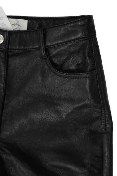 Wilfred Womens Straight Pants Black Size 00