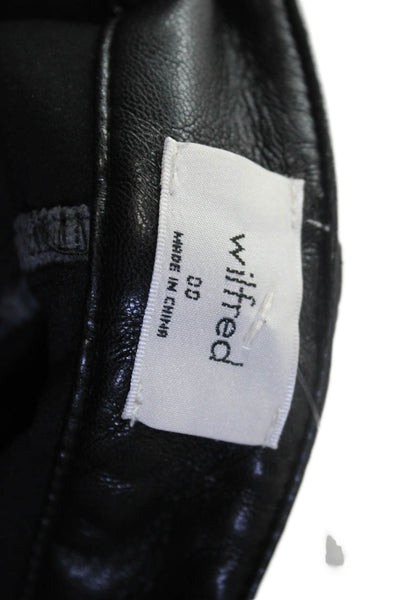 Wilfred Womens Straight Pants Black Size 00