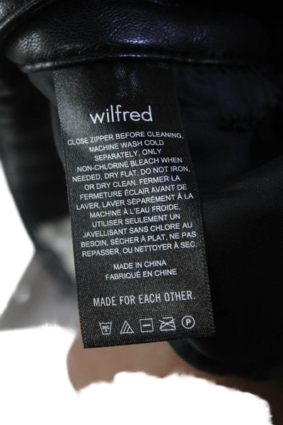 Wilfred Womens Straight Pants Black Size 00