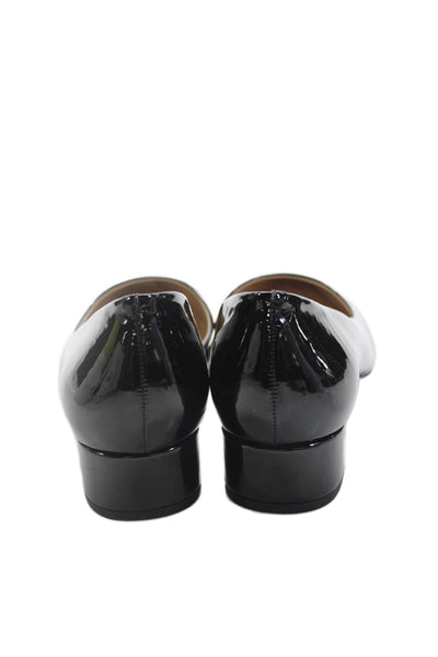 Alex Marie Womens Vegan Leather Block Heels Norah Shoes Black Size 8.5M