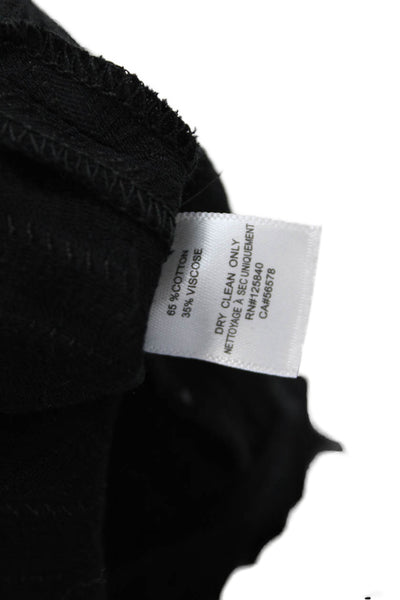 Intermix Womens Striped Long Sleeve V Neck Wrap Blouse Black Size 00