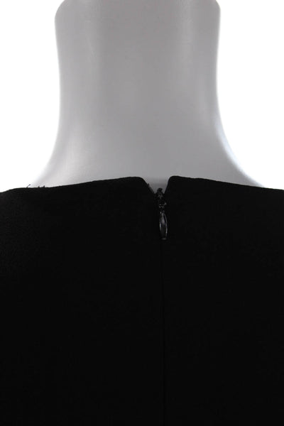 Donna Morgan Womens Flounce Sleeve Detail Knee Length Dress Black Size 6