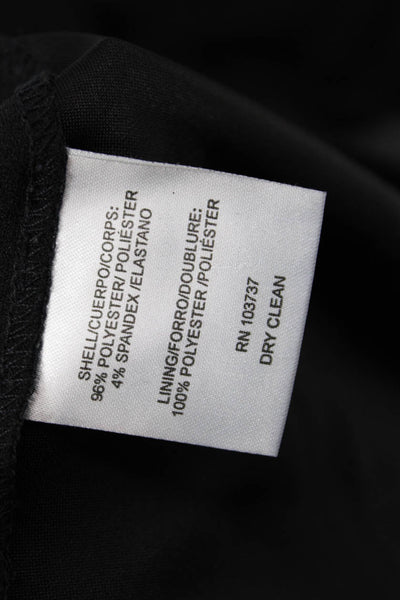 Donna Morgan Womens Flounce Sleeve Detail Knee Length Dress Black Size 6