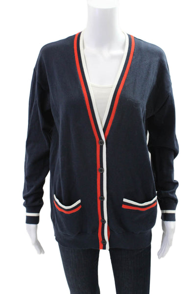 The Upside Women's Long Sleeves Button Down Cardigan Sweater Blue Size XS