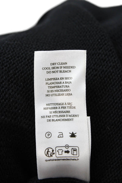 Rails Women's V-Neck Sleeveless Button Down Ribbed Sweater Black Size S