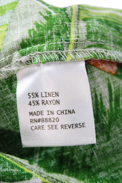 Cynthia Rowley Women's Round Neck Sleeveless Floral Blouse Size M