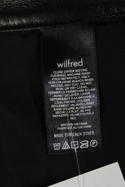 Wilfred Womens Faux Leather High Rise The Melina Pants Black Size 2
