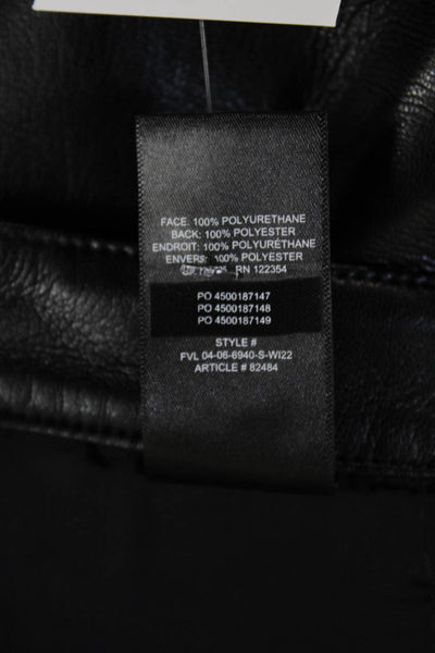 Wilfred Womens Faux Leather High Rise The Melina Pants Black Size 2