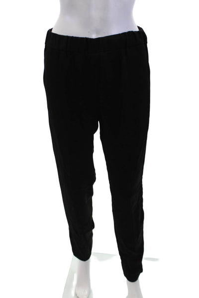Sandro Womens Zipper Sides High Rise Pull On Pants Black Size 1