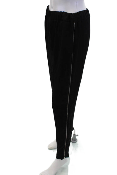 Sandro Womens Zipper Sides High Rise Pull On Pants Black Size 1