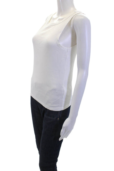 Madewell Womens Sleeveless Round Neck Tank Top White Size S