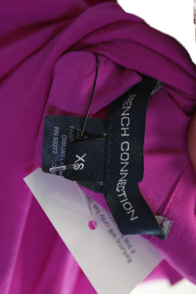 French Connection Womens Button-Down Top Pink Size XS