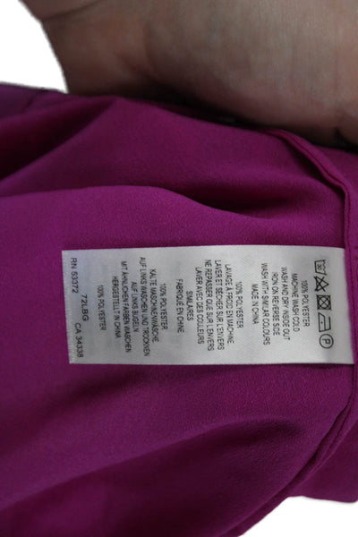 French Connection Womens Button-Down Top Pink Size S