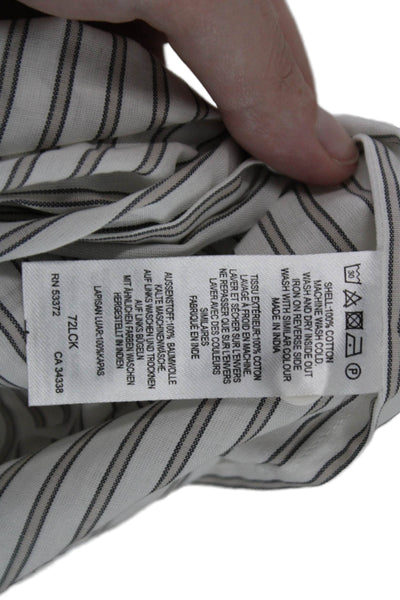 French Connection Womens Button-Down Top White Size S