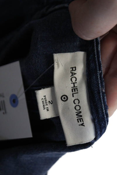 Rachel Comey X Target Womens Cuff Ankle Belt Denim Overalls Blue Size 2