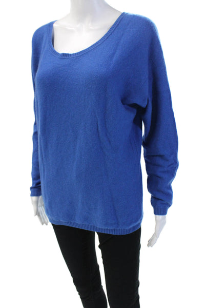 Vince Womens V-neck Long Sleeve Knit Casual Top Blue Size XS
