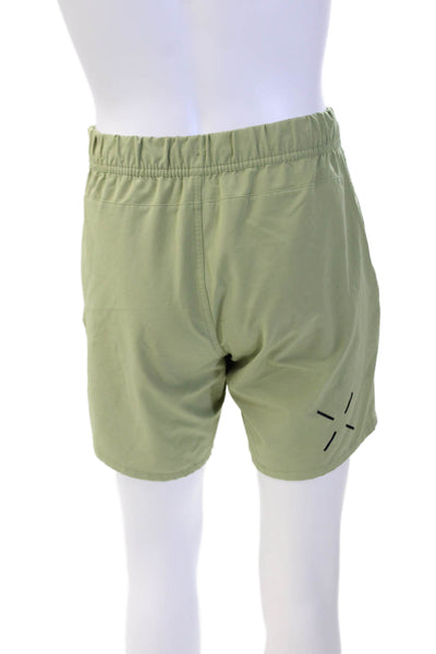 Ten Thousand Mens Elastic Waist Three Pocket Activewear Shorts Green Size S