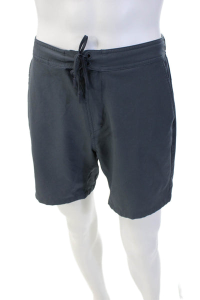 Ten Thousand Mens Elastic Waist Three Pocket Activewear Shorts Gray Size S
