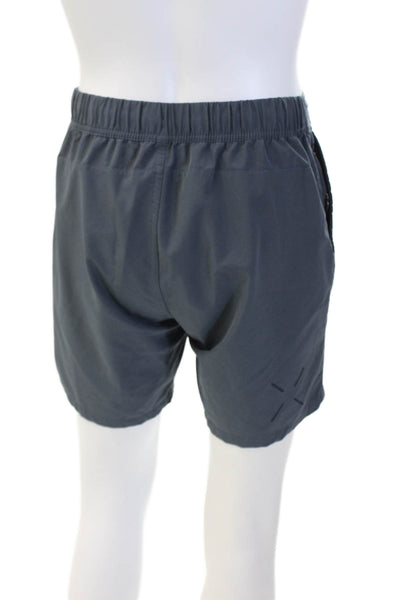 Ten Thousand Mens Elastic Waist Three Pocket Activewear Shorts Gray Size S