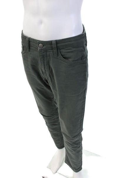 Mavi Jeans Mens Denim Five Pocket Skinny Jeans Green Size S