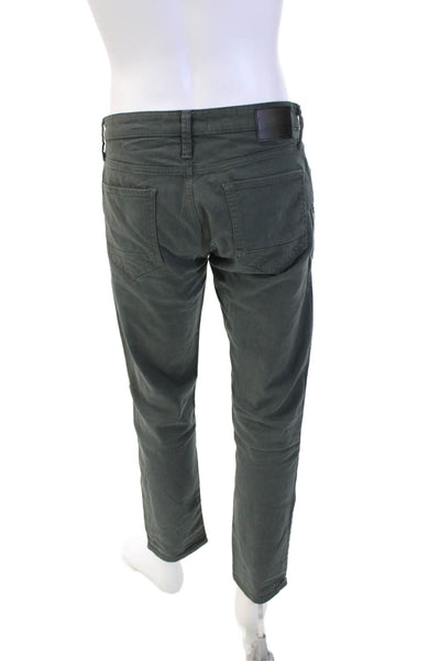 Mavi Jeans Mens Denim Five Pocket Skinny Jeans Green Size S