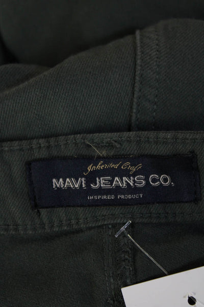 Mavi Jeans Mens Denim Five Pocket Skinny Jeans Green Size S