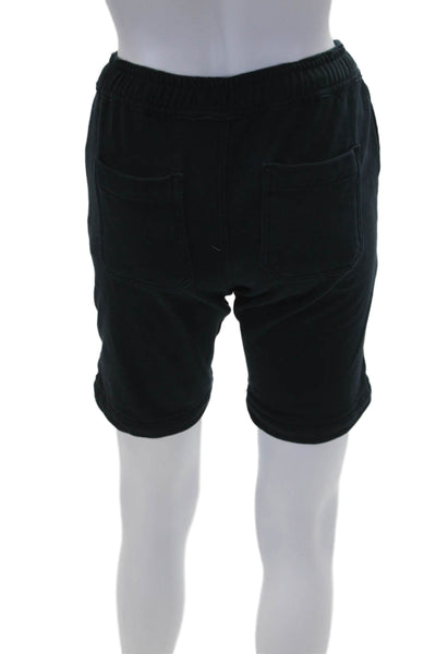 DL1961 Womens Cotton Drawstring Lined Sweat Shorts Black Size 14