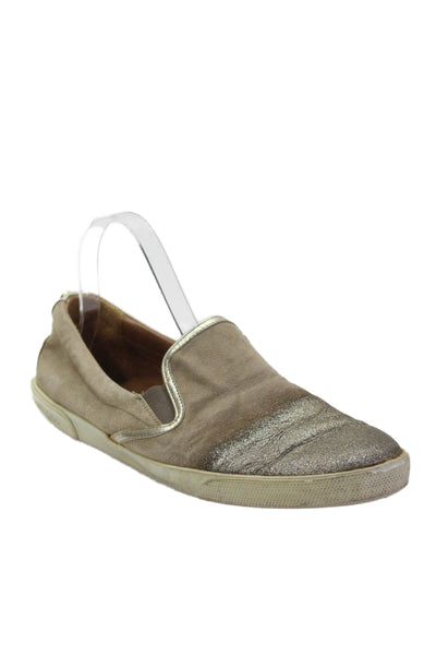 Jimmy Choo Womens Slip-On Sneakers Brown Size 12