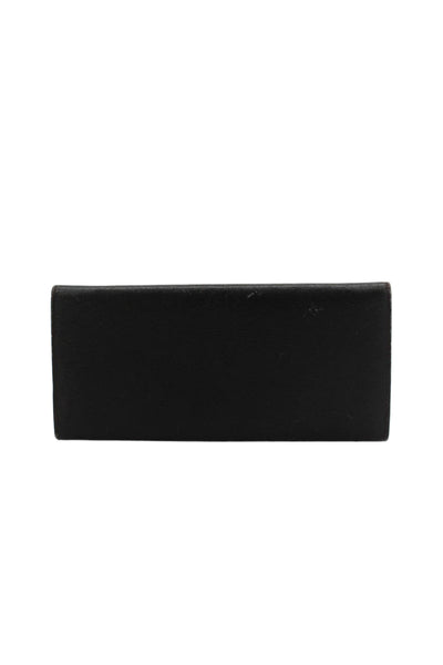 Dunhill Mens Leather Zip Bi-Fold Wallet Black