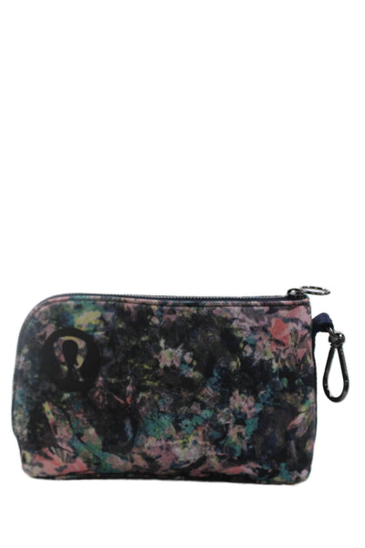 Lululemon Womens Abstract Print Zip Makeup Case Black Multicolor