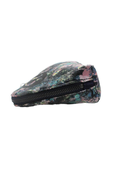 Lululemon Womens Abstract Print Zip Makeup Case Black Multicolor