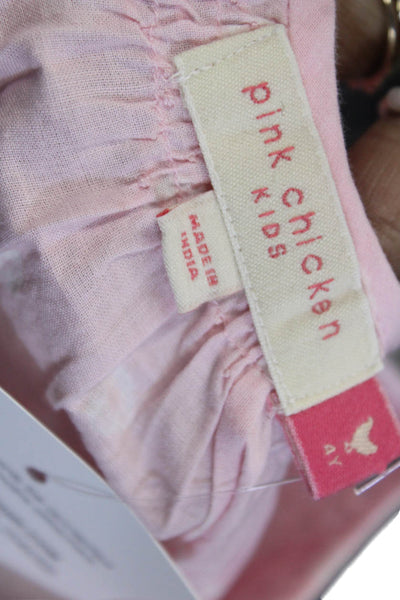 Pink Chicken Girls Cotton Spotted Gradient Print Tunic Dress Pink Size 4