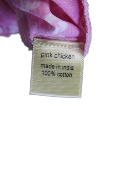 Pink Chicken Girls Cotton Spotted Gradient Print Tunic Dress Pink Size 4