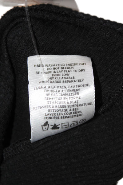 Wesley Womens Ribbed Sleeveless Pullover Tank Top Black Size Small