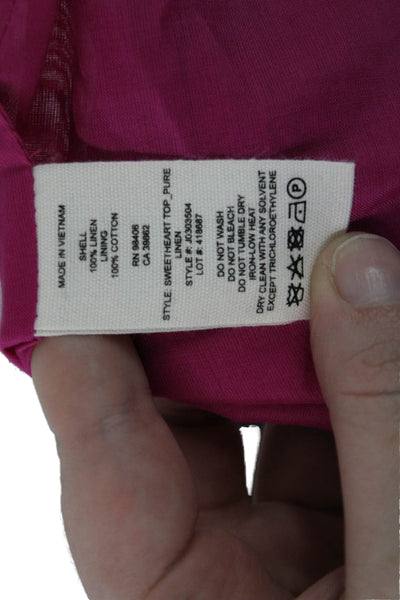 Theory Womens Sleeveless Tank Top Pink Size 2