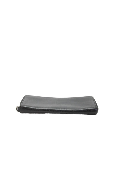Dunhill Mens Leather Full Zip Wallet Black