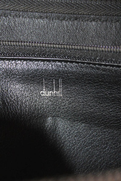 Dunhill Mens Leather Full Zip Wallet Black