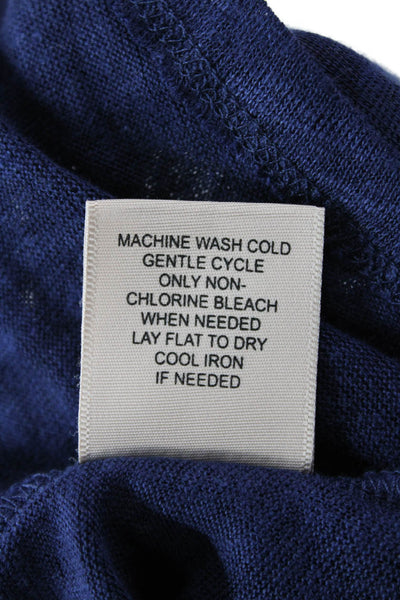 philosophy Women's Scoop Sleeveless Basic Tank Top Navy Blue Size M