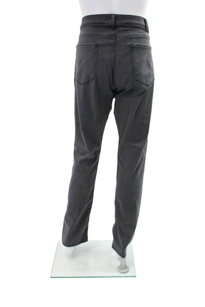 Paige Mens Cotton Straight Leg Denim Jeans Faded Black Size 36
