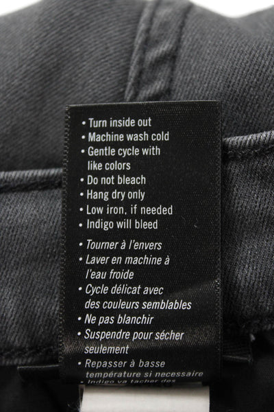 Paige Mens Cotton Straight Leg Denim Jeans Faded Black Size 36