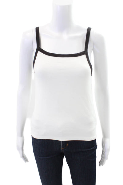 Rolla's Womens Naomi Tank Top - White/Vintage Black Size L