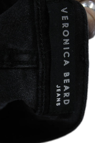 Veronica Beard Jeans Womens Debbie Skinny Leg Jeans Black Cotton Size 26