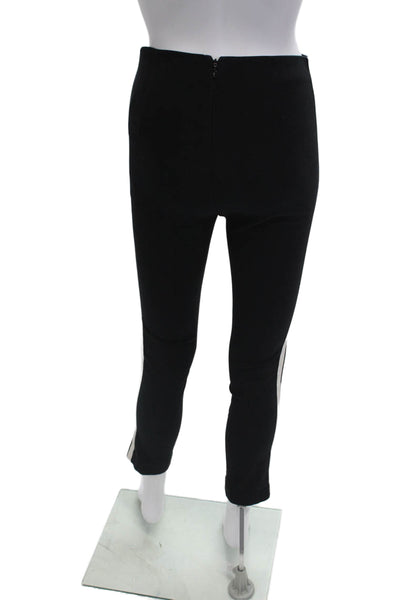 Rag & Bone Womens Zip Stripe Slim Leg Lined Pants Black Size 0