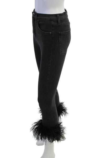 Veronica Beard Womens Skinny Jeans Black Size 24