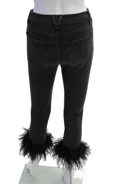 Veronica Beard Womens Skinny Jeans Black Size 24