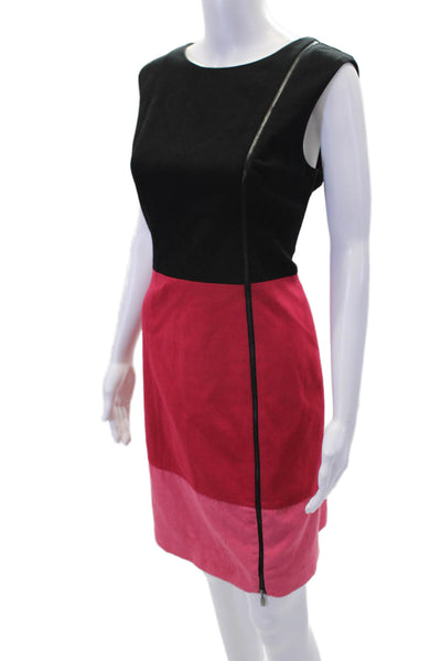 Laundry by Shelli Segal Womens Round Neck Sleeveless Colorblock Dress Size 08