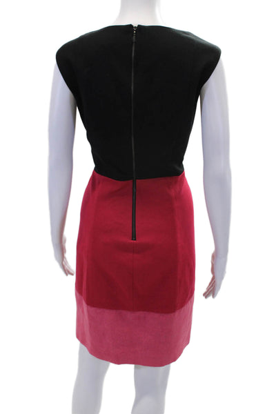 Laundry by Shelli Segal Womens Round Neck Sleeveless Colorblock Dress Size 08